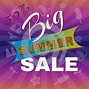 Big Summer Sale Promotion Flyer.