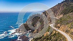 Big Sur, California from above