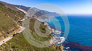 Big Sur, California from above