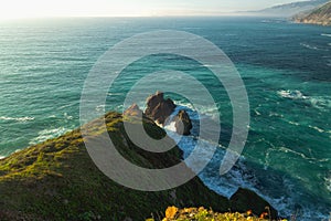 Big Sur, California Coast. Scenic view of cliffs and ocean