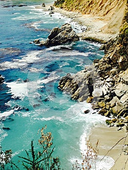 Big sur California coast sun nature water