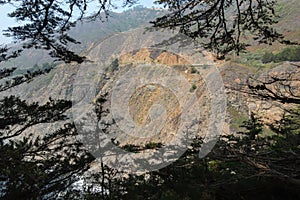 Ragged Point, view of Highway One, Big Sur coast