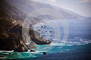 Big Sur View Along The Pacific Coastline