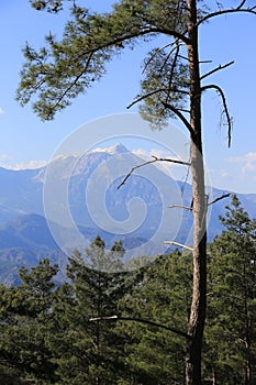 Big Tahtali Dagi mountain in Turkey