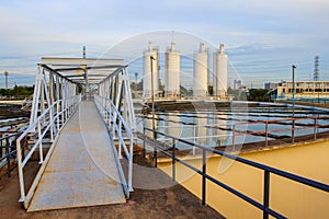 Big tank of water supply in metropolitan waterworks industry pla photo