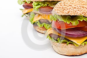 Big tasty cheeseburgers