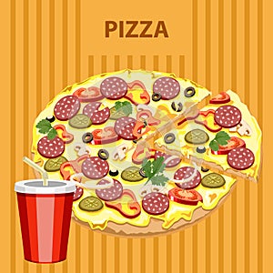 Big tasty pizza