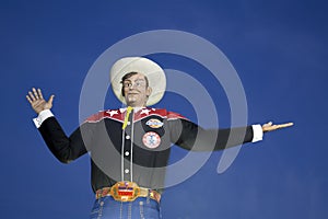 Big Tex on Fair Park night Texas