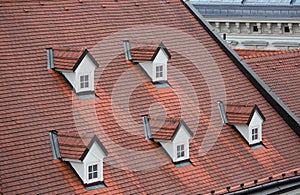 Small dormers on big roof