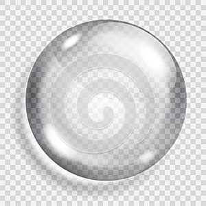Transparent gray sphere