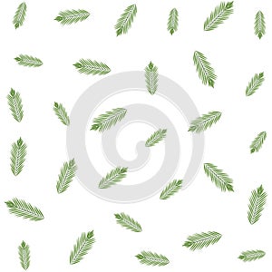 Big tropical leaf icon cartoon background wallpaper