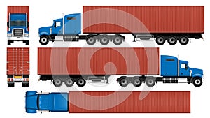 Big truck container template