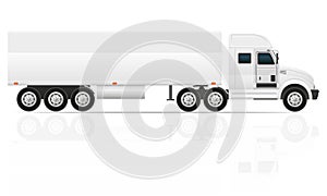 Big truck tractor for transportation cargo vector illustration