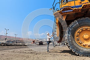 Big Truck and Worker