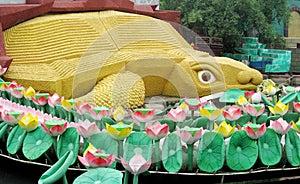 Big turtle model Suoi Tien Amusement Park photo