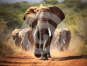 Big tusker elephant