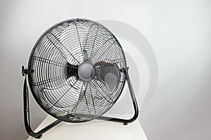 Big ventilation fan on white background