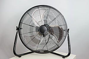 Big ventilation fan on white background