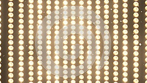 BIG Wall Lights and Falling shiny golden confetti for party,fashion, dance club video promotions, 3d animation