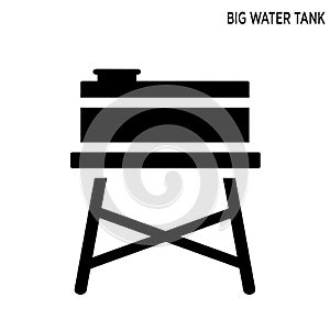Big water tank editable icon