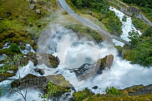 Big waterfall from above photo