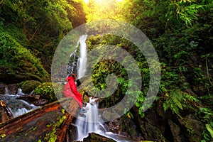 Big Waterfall, Beautiful waterfall in the tropical forest