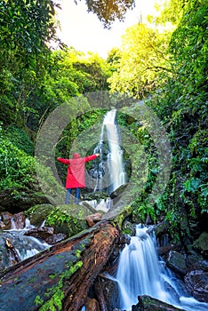 Big Waterfall, Beautiful waterfall in the tropical forest