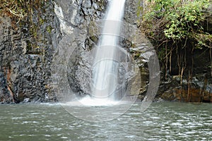 Big waterfall in forest at Jetkod-Pongkonsao travel location on Thailand photo