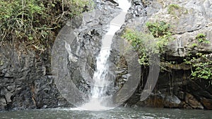 Big waterfall in forest at Jetkod-Pongkonsao travel location on Thailand