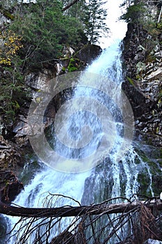 Big waterfall in Rohace mountains, Slovakia