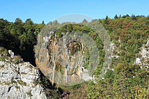 Big Waterfall on Plitvicka Jezera in Croatia photo