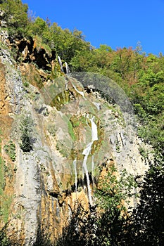 Big Waterfall on Plitvicka Jezera in Croatia photo