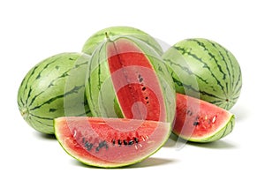 Big watermelon and slice