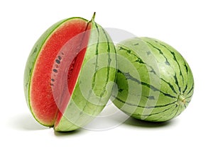 Big watermelon and slice