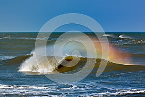 Big wave breaking - summer background