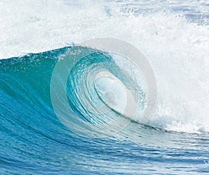 Big wave breaking - summer background