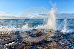 Big Wave on Lake Superior