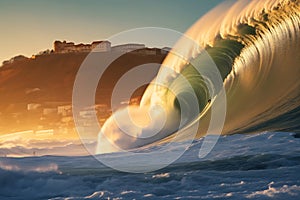 Big wave in the ocean, great for surfing