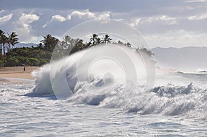 Big Wave on Sunset Beach, Oahu, Hawaii