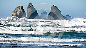 Big waves at Bandon Beach