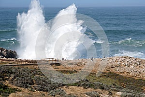 Big Waves at Portugal`s Coast