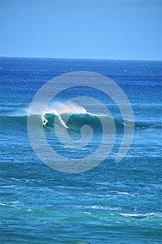 Big Waves at Waimea Bay, Oahu, Hawaii, USA