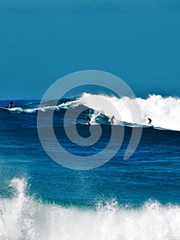 Big Waves at Waimea Bay, Oahu, Hawaii, USA