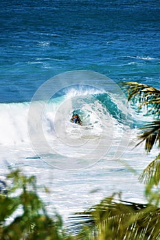 Big Waves at Waimea Bay, Oahu, Hawaii, USA