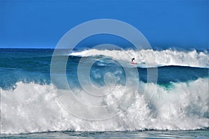 Big Waves at Waimea Bay, Oahu, Hawaii, USA