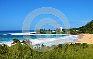 Big Waves at Waimea Bay, Oahu, Hawaii, USA