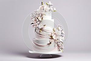 Big wedding cake. Generative AI