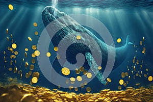 Big whale eating thousands of Bitcoin