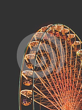 Big Wheel on a fun fair at night