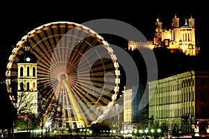 Big wheel in Lyon (France)